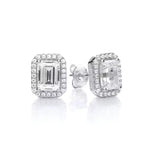 Load image into Gallery viewer, Clarisse Emerald Cut Earrings