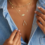 Load image into Gallery viewer, Anya Wishbone Necklace