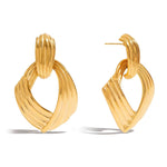 Load image into Gallery viewer, Saskia Ribbed Drop Earrings