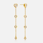 Load image into Gallery viewer, Celine Heart Drop Earrings