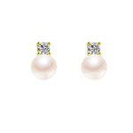Load image into Gallery viewer, Zirri Crystal Pearl Stud Earrings