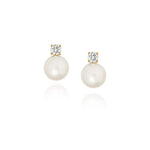 Load image into Gallery viewer, Zirri Crystal Pearl Stud Earrings