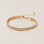 Load image into Gallery viewer, Juliet Crystal Chain Bracelet