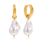 Load image into Gallery viewer, Viera Pearl Crystal Drop Earrings