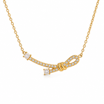 Load image into Gallery viewer, Teale Crystal Knot Necklace