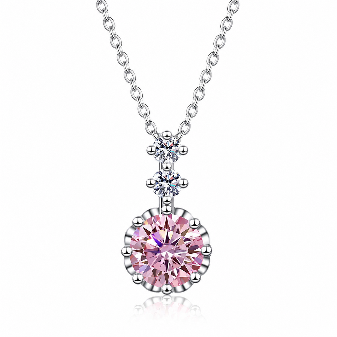 Zuri Halo Pendant Necklace