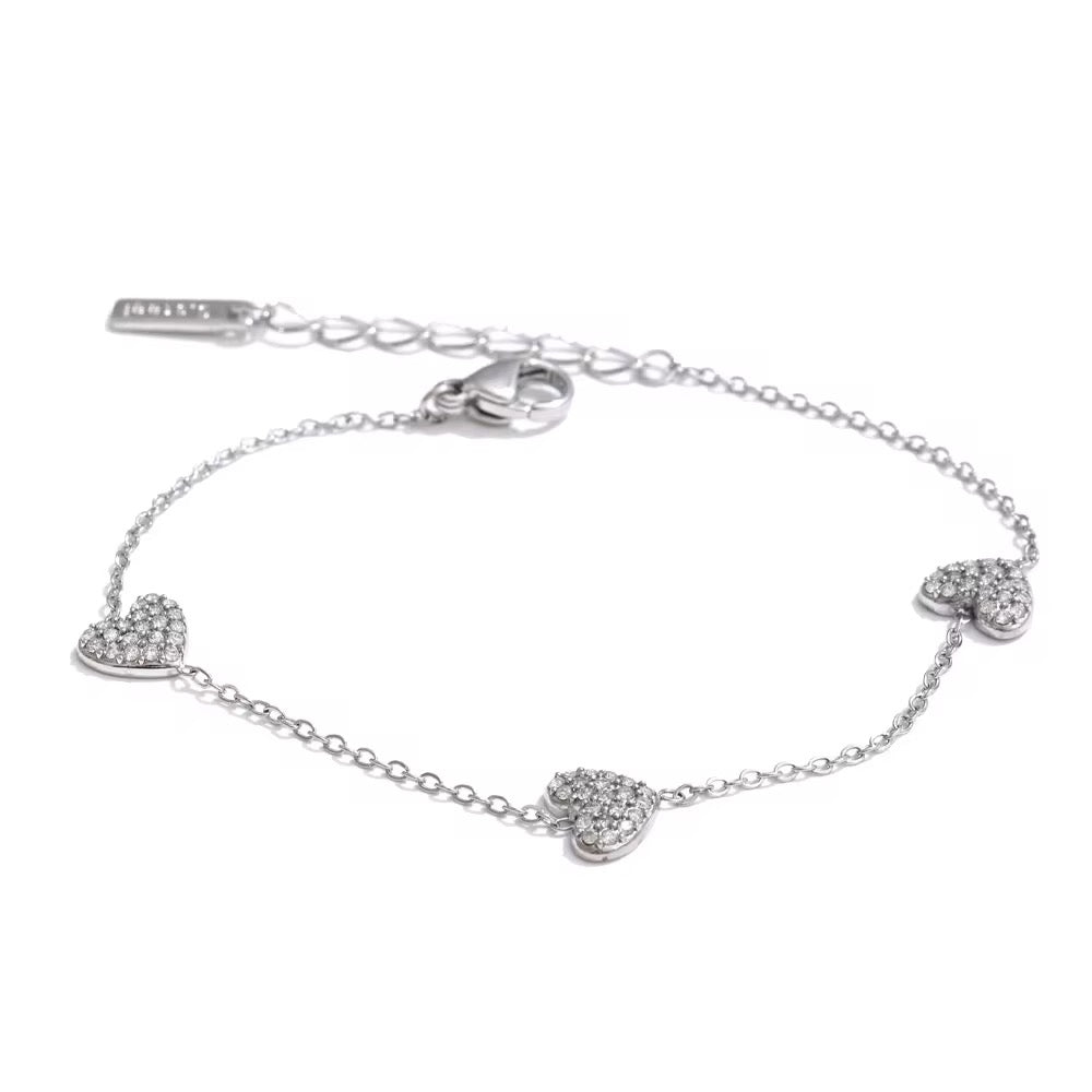 Céline Heart Necklace & Bracelet Set