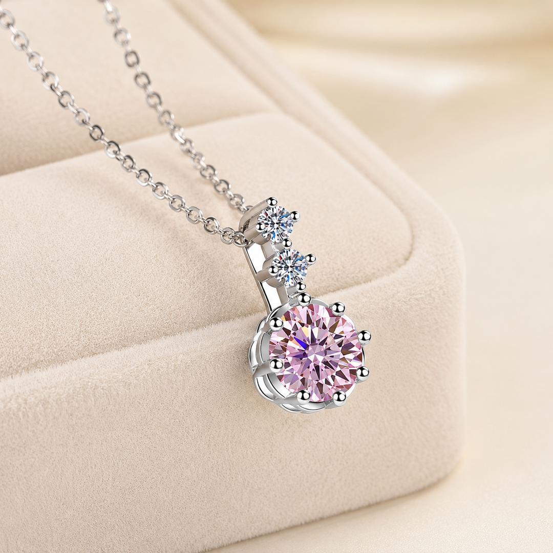 Zuri Halo Pendant Necklace