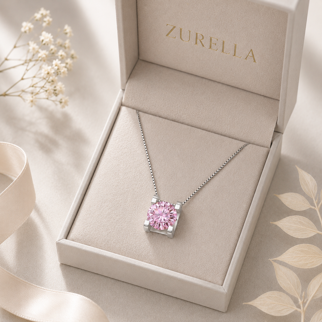 Rose Solitaire Necklace