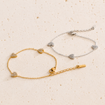 Load image into Gallery viewer, Céline Heart Necklace &amp; Bracelet Set
