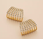 Load image into Gallery viewer, Sera Pavé Cuff Earrings
