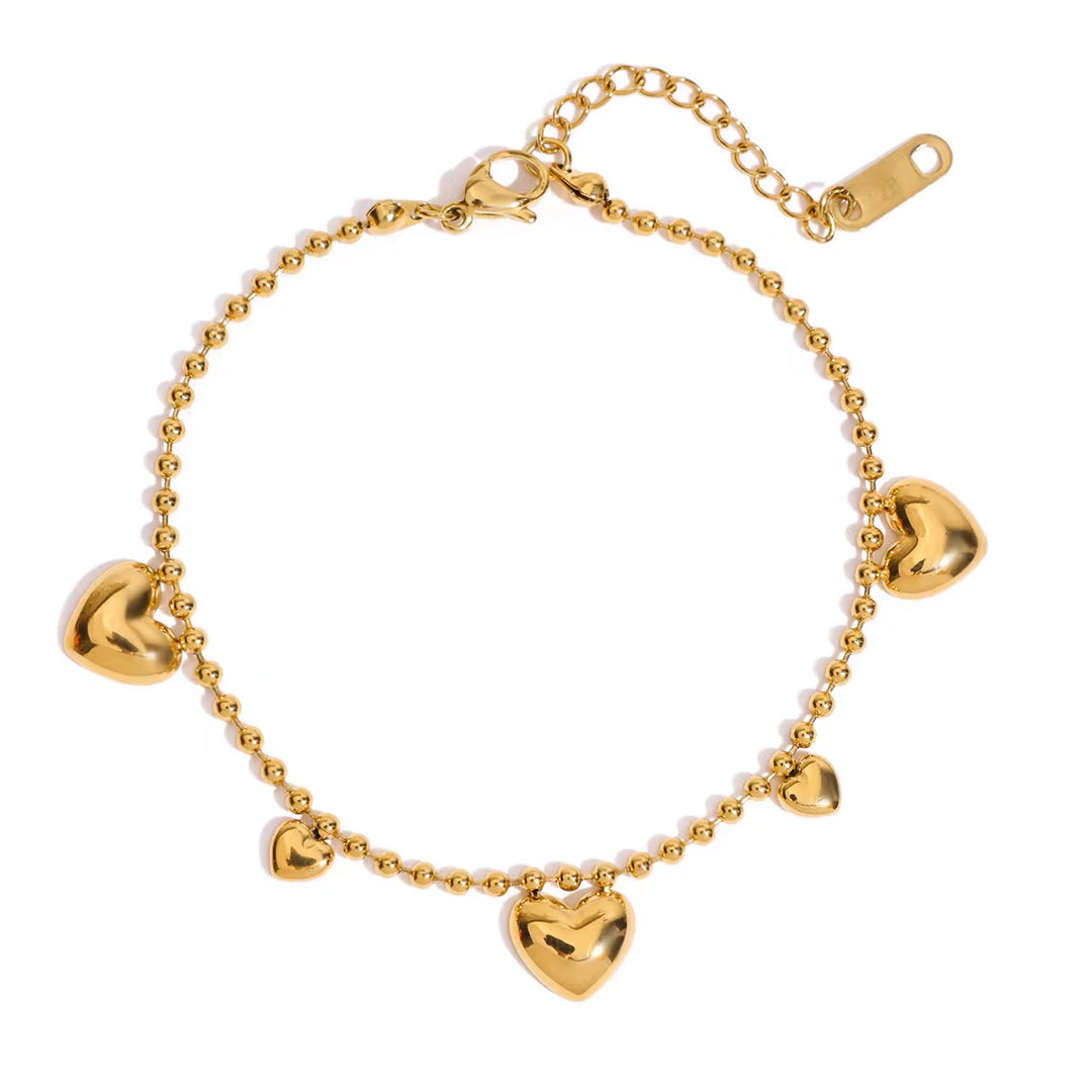 Aurelia Heart Charm Bracelet