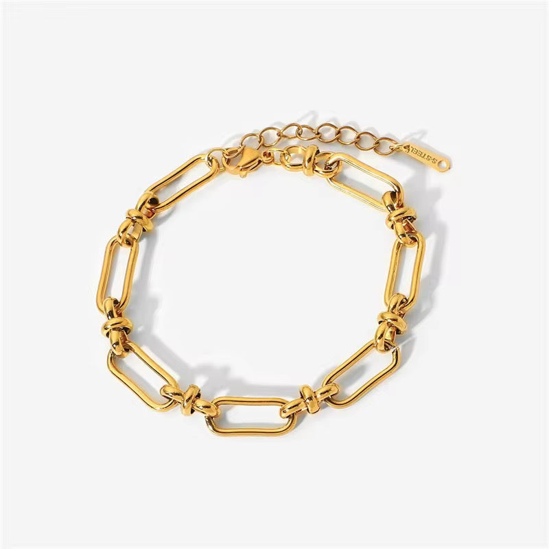 Audrey knot link bracelet