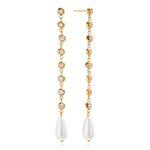 Load image into Gallery viewer, Eliza Pearl Drop Earrings
