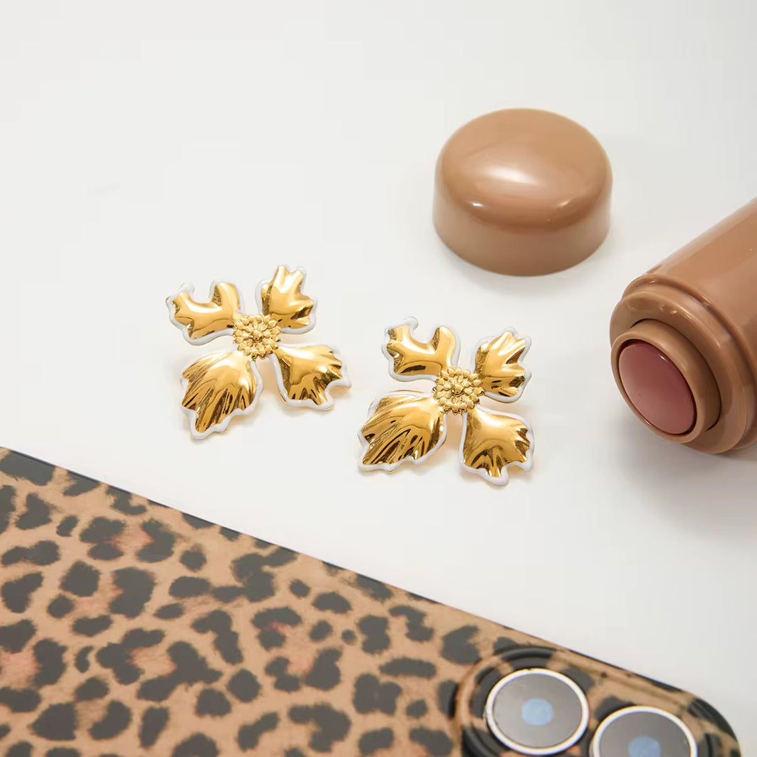 Elara Floral Studs