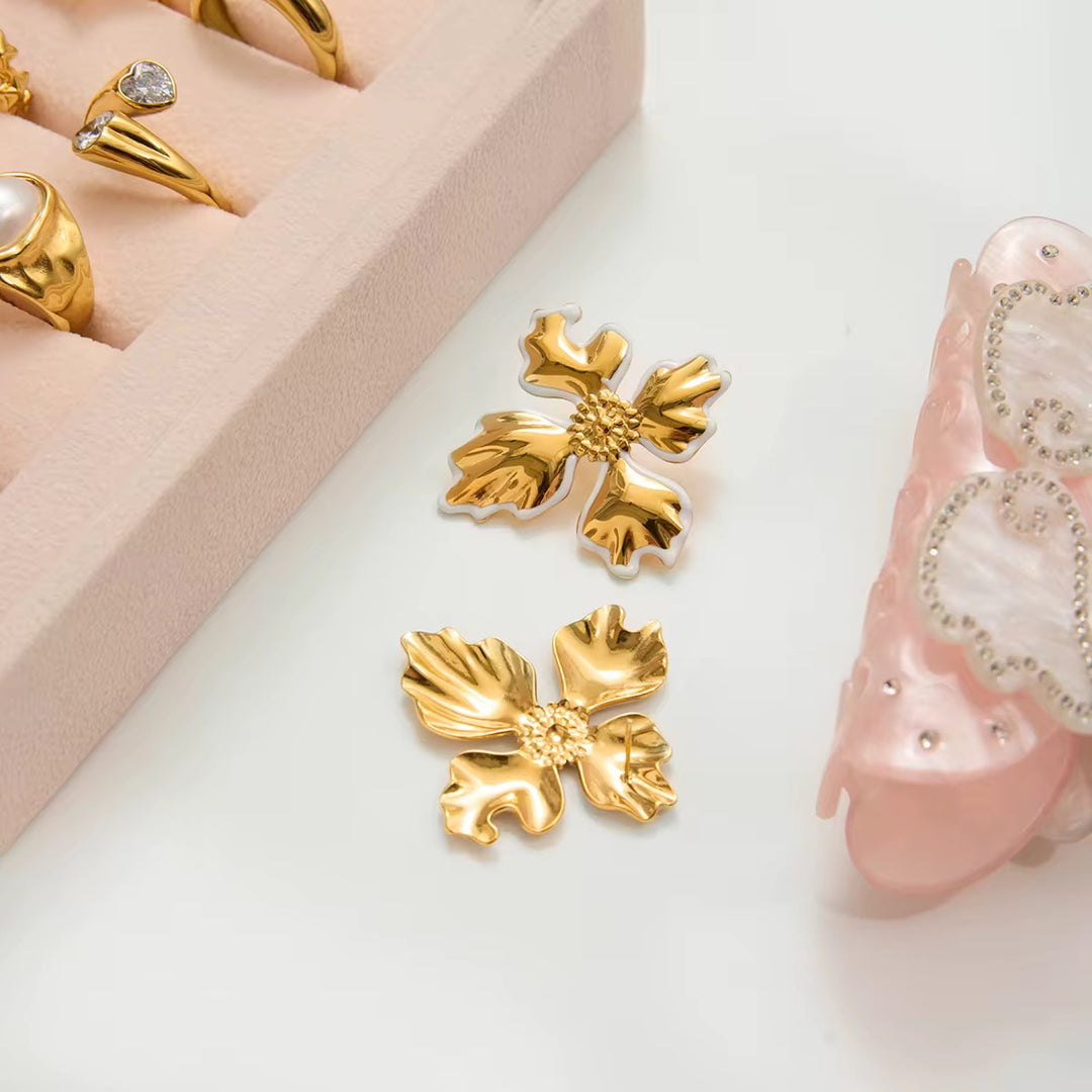 Elara Floral Studs