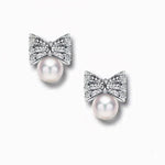 Load image into Gallery viewer, Alba Bow Pearl Earrings
