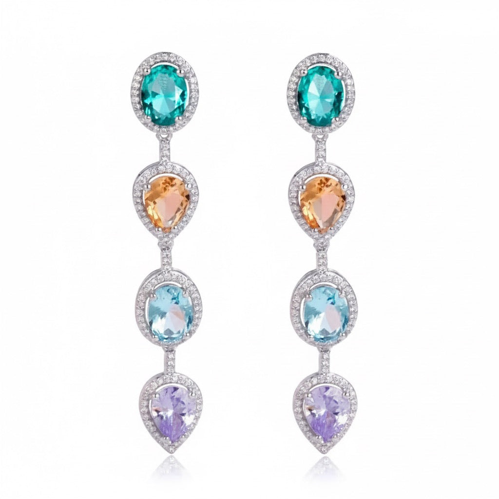 Karly Multi-Gem Earrings