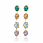 Load image into Gallery viewer, Karly Multi-Gem Earrings
