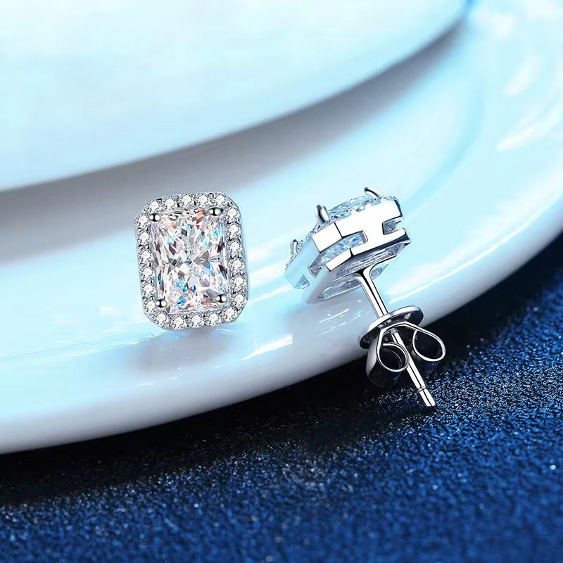 Clarisse Emerald Cut Earrings