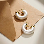 Load image into Gallery viewer, Zola Resin Hoop Earrings
