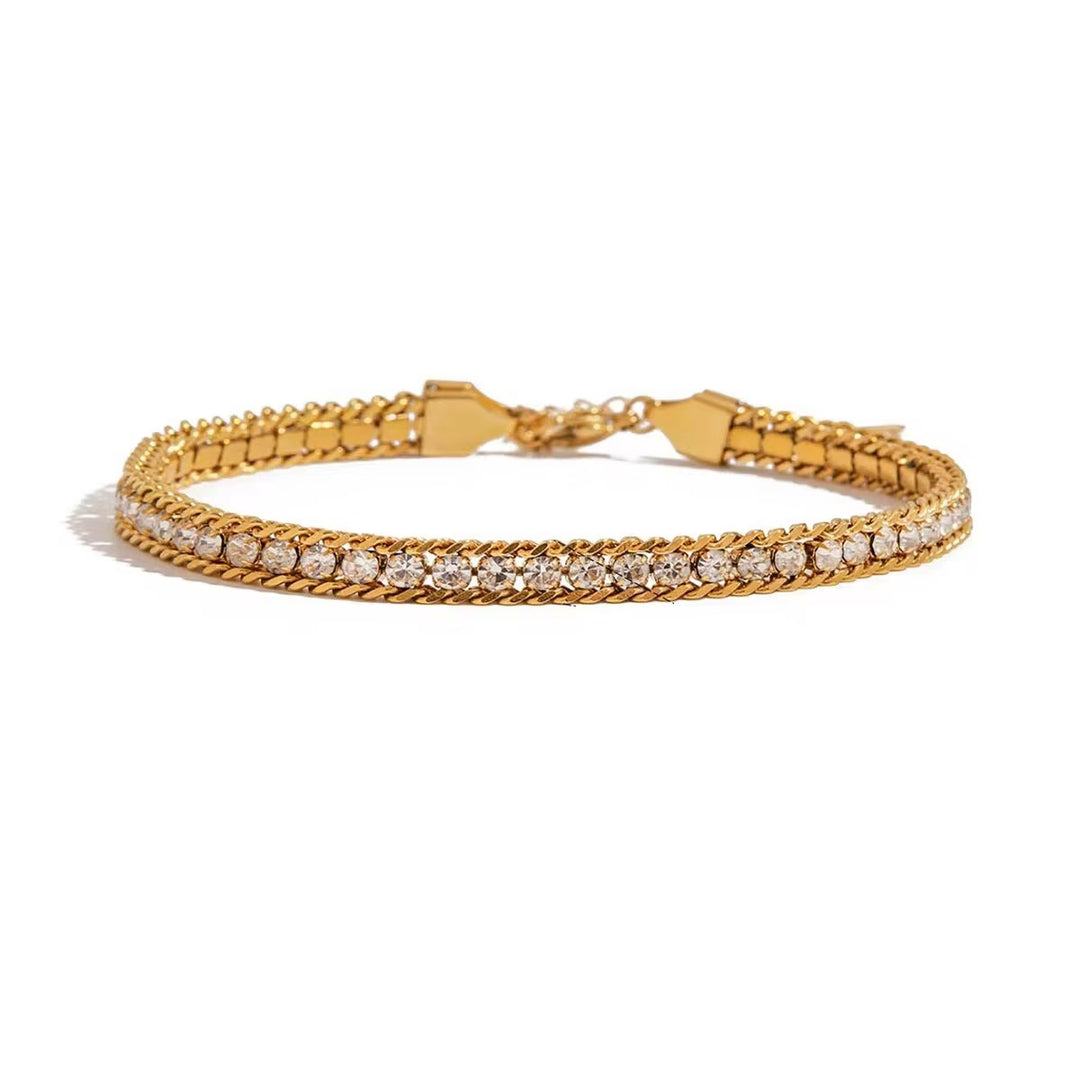 Juliet Crystal Chain Bracelet