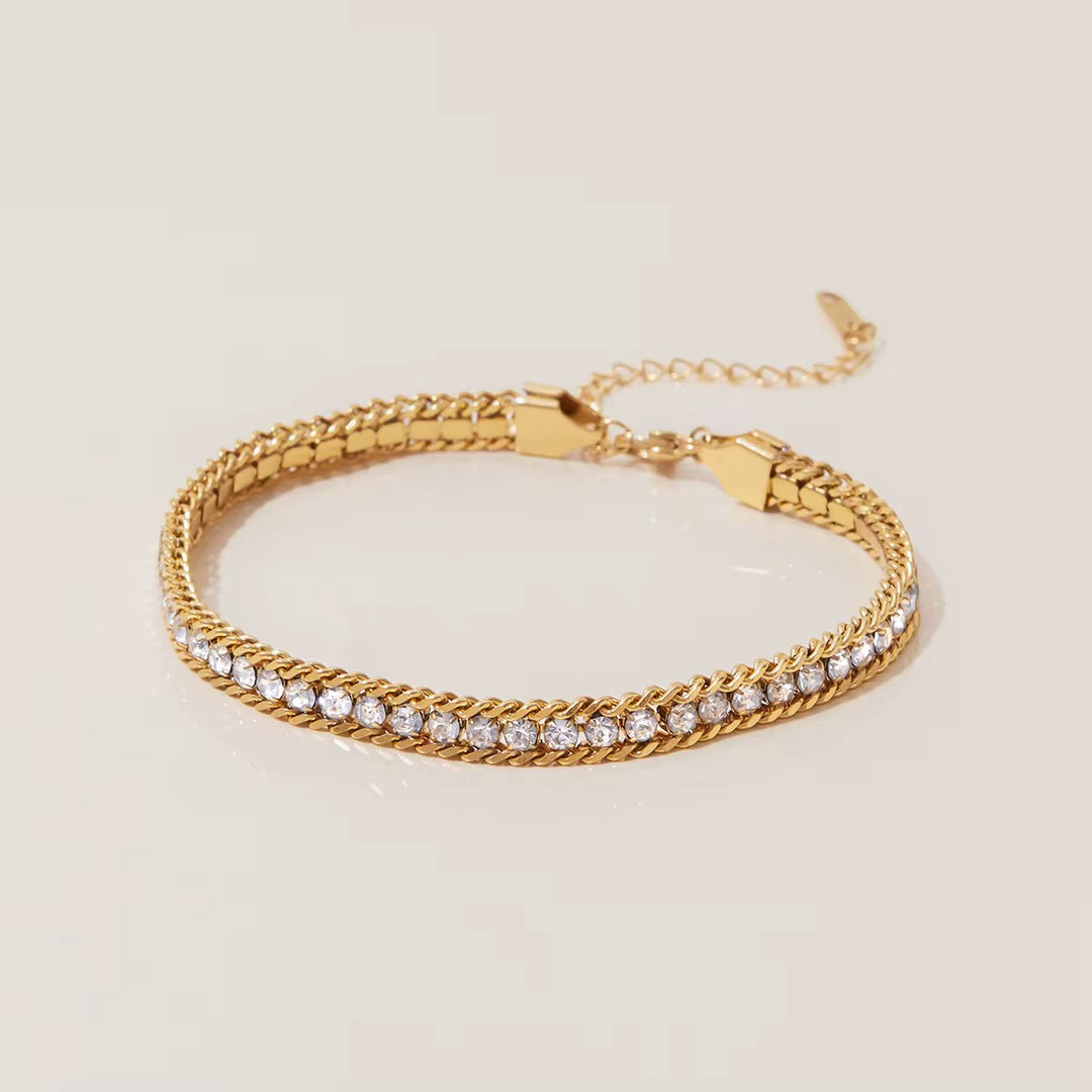 Juliet Crystal Chain Bracelet