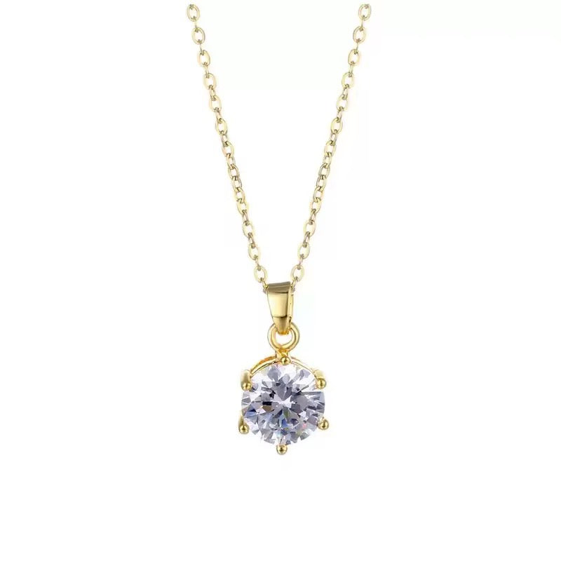 Sorelle Solitaire Crystal Necklace