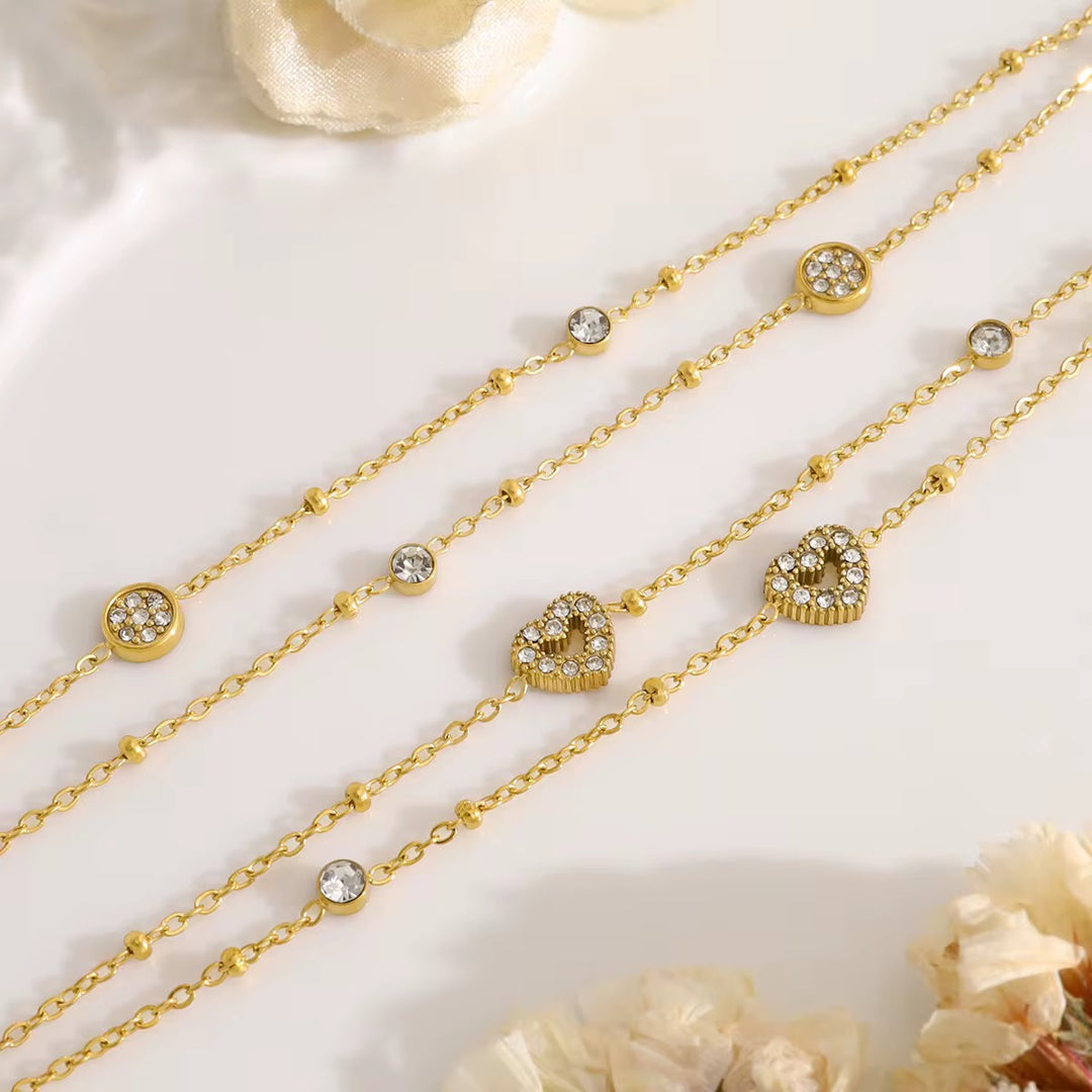 Aria Crystal Layered Bracelet