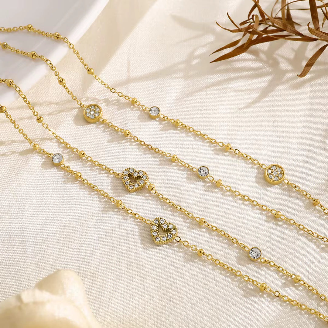 Aria Crystal Layered Bracelet