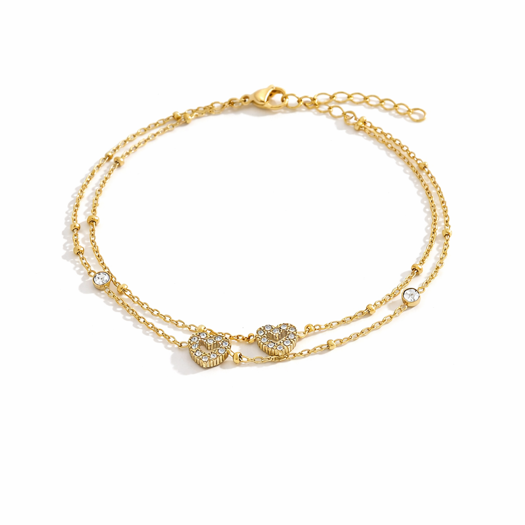 Aria Crystal Layered Bracelet