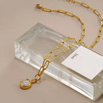 Load image into Gallery viewer, Alina Crystal Link Pendant Necklace

