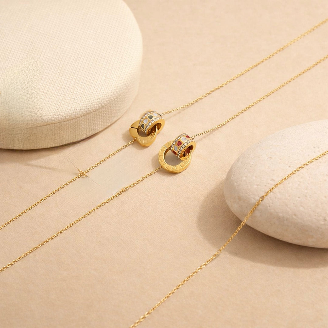 Nyra Crystal Heart Necklace