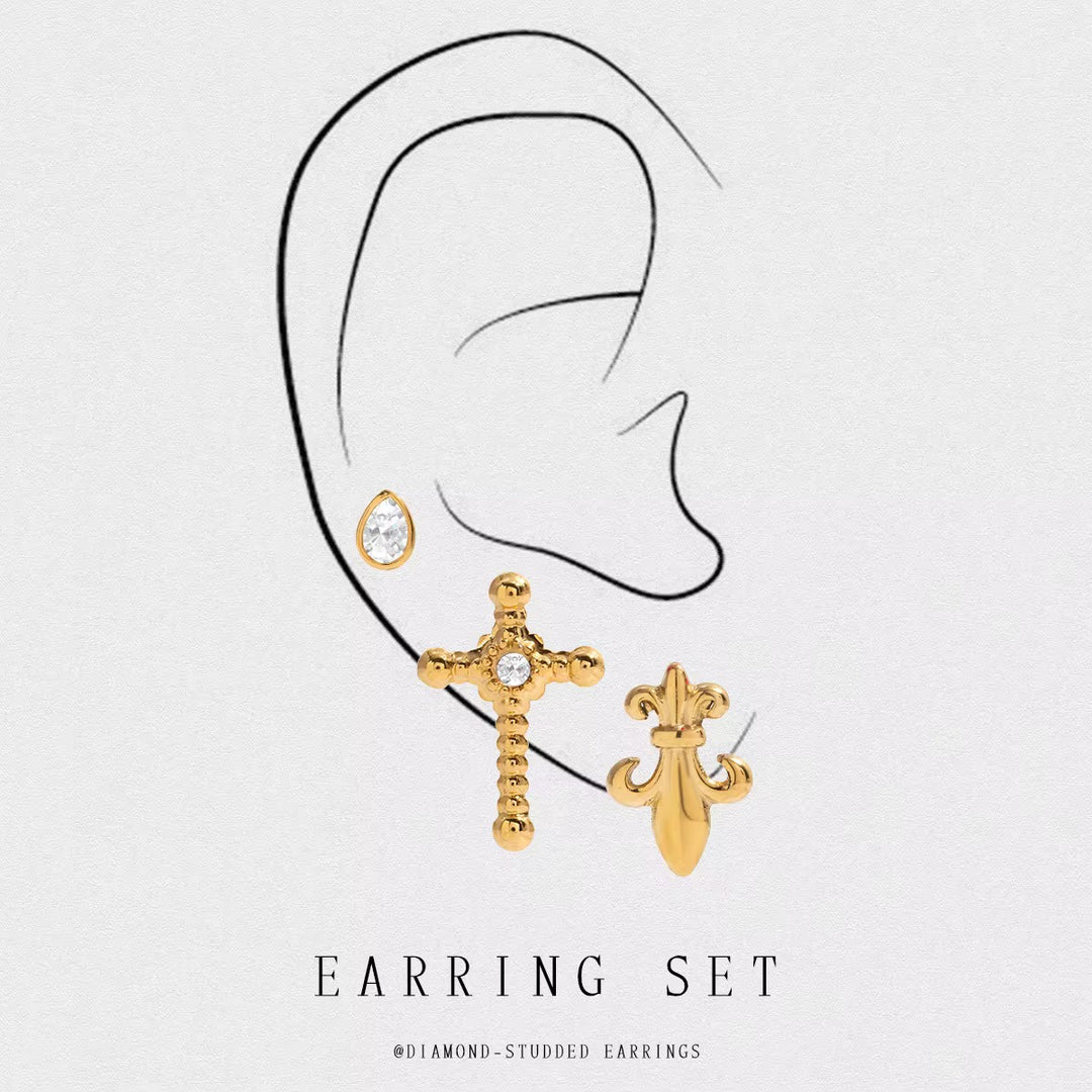 Arissa Crystal Stud Earring Set