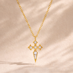 Load image into Gallery viewer, Leni Crystal Cross Pendant Necklace
