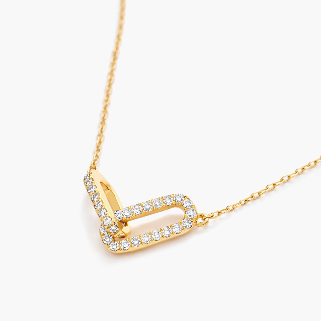 Ziv Crystal Link Necklace