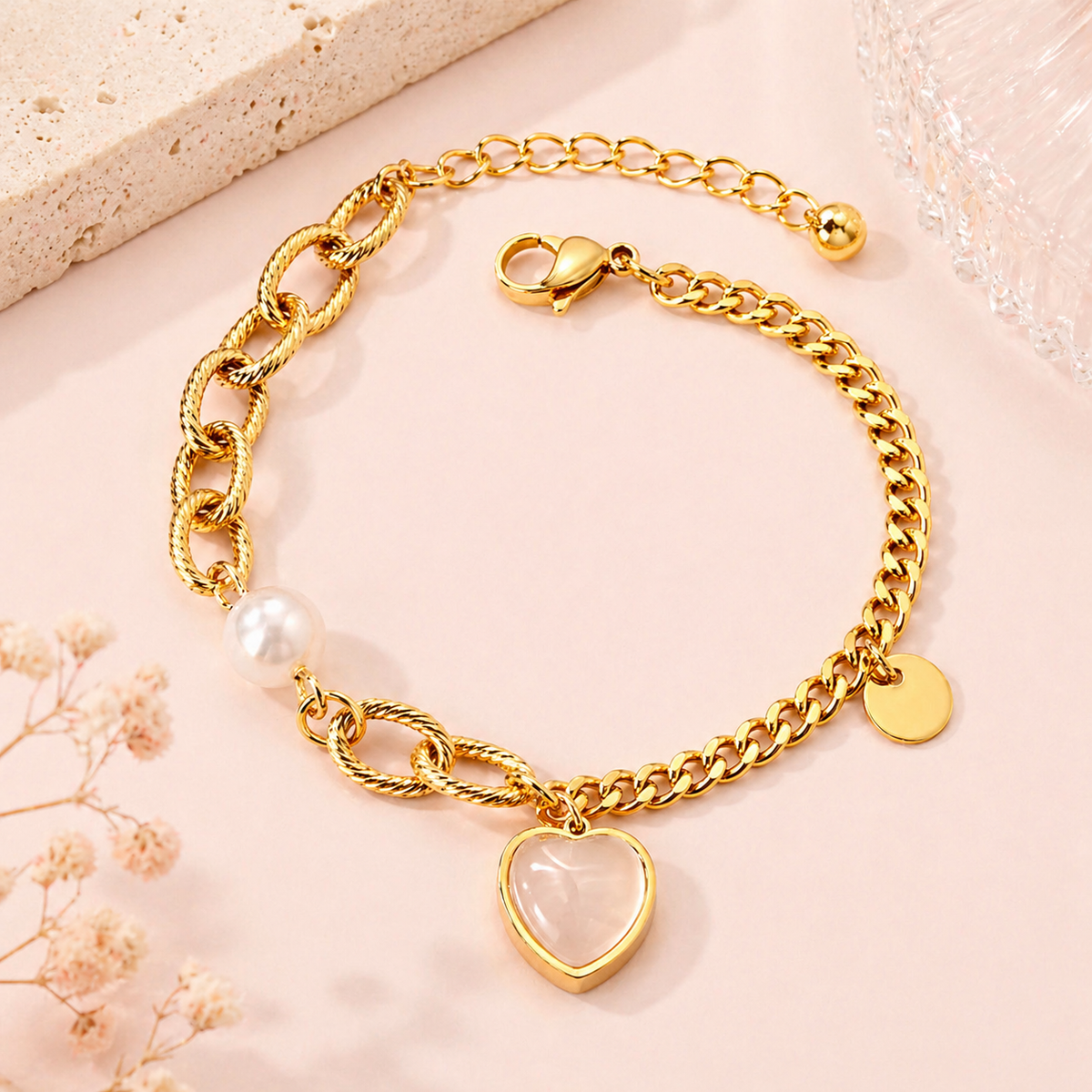 Anya heart bracelet