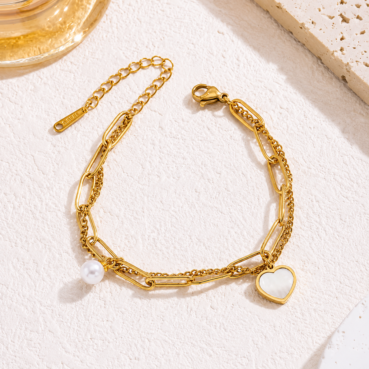 Anya heart bracelet