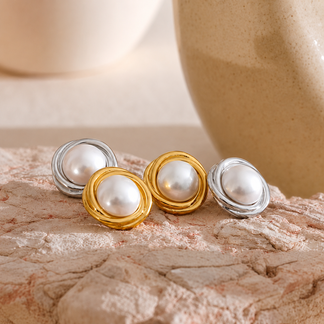 Sofia Pearl Stud Earrings
