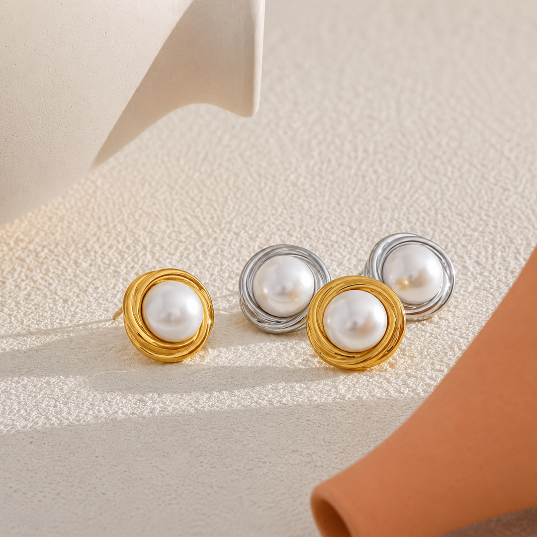 Sofia Pearl Stud Earrings