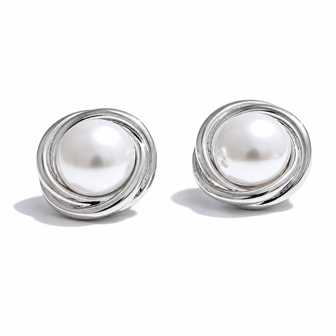 Emma Pearl Stud Earrings