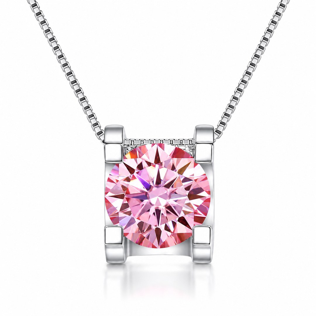 Rose Solitaire Necklace